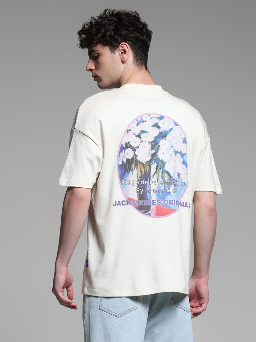 Off-White Printed Oversized Crew Neck T-shirt