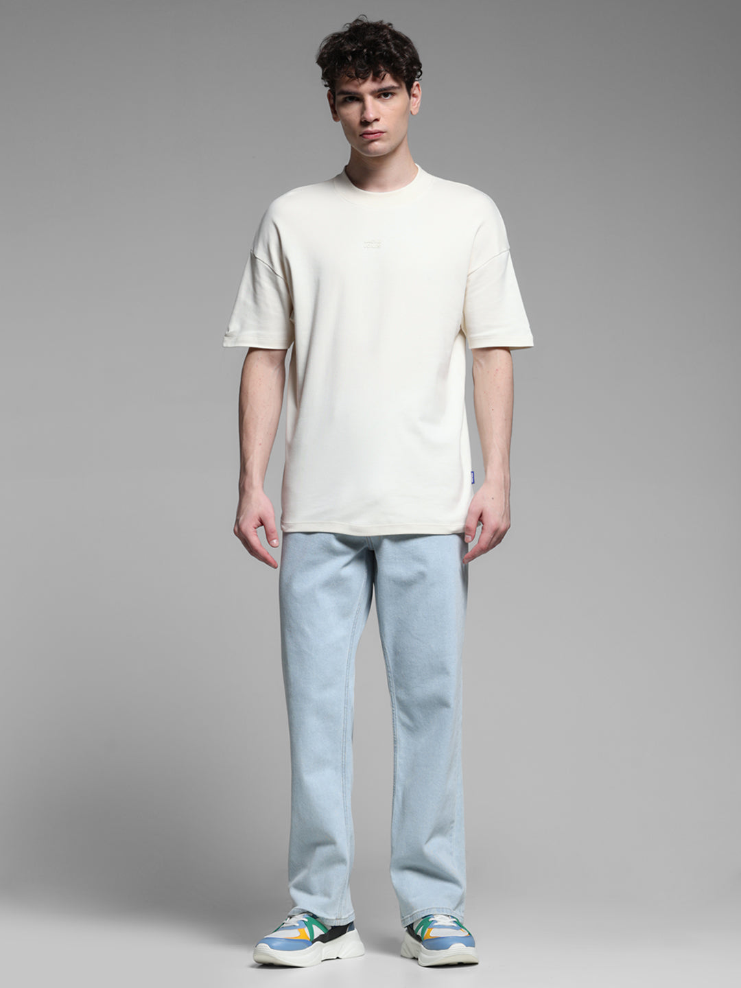 Off-White Printed Oversized Crew Neck T-shirt