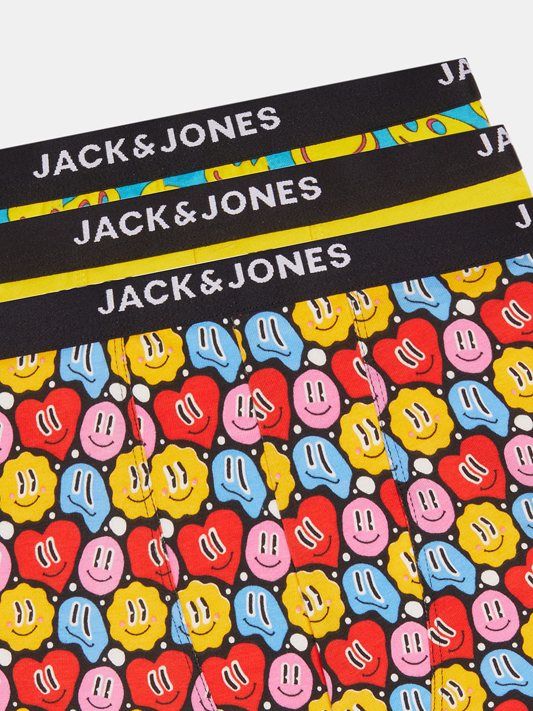 BOYS Pack Of 3 Smiley Print Trunks