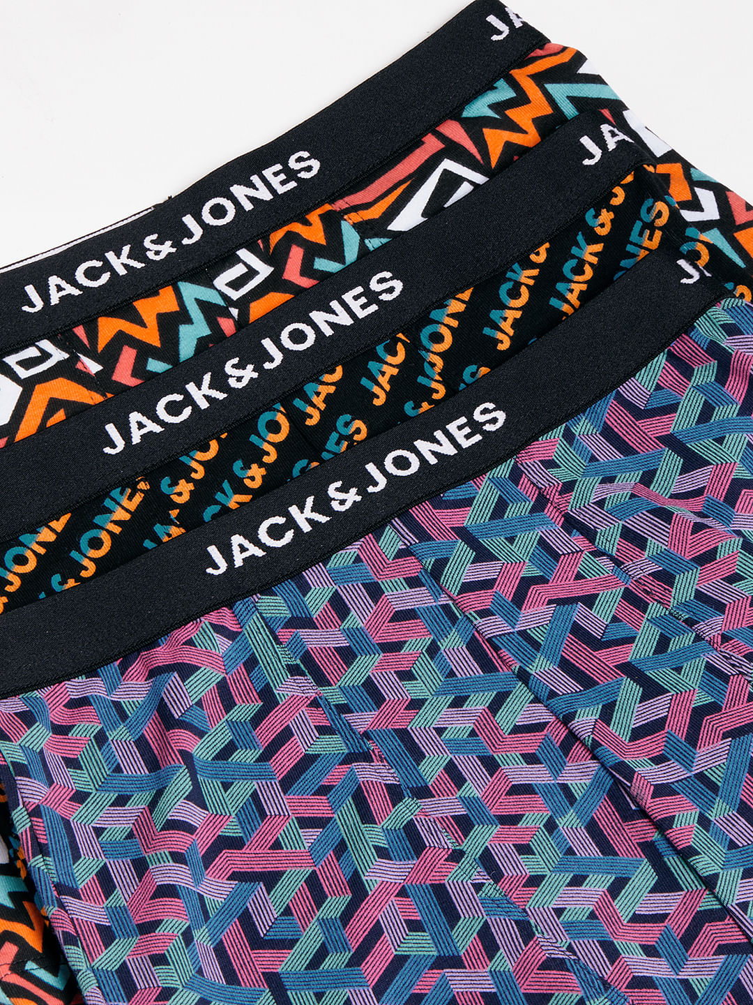 BOYS Pack Of 3 Abstract Print Trunks