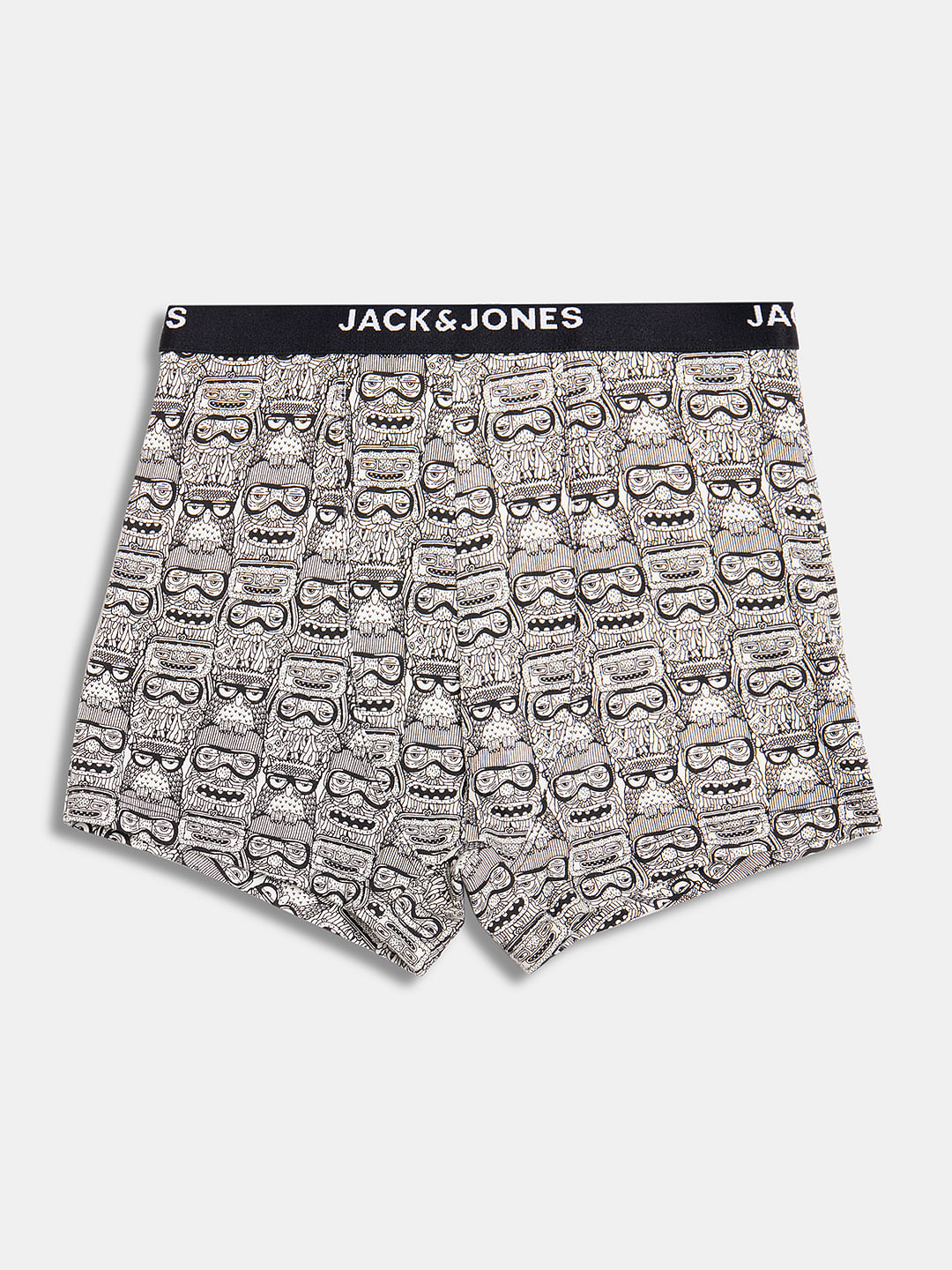 BOYS Pack Of 3 Black Printed Trunks