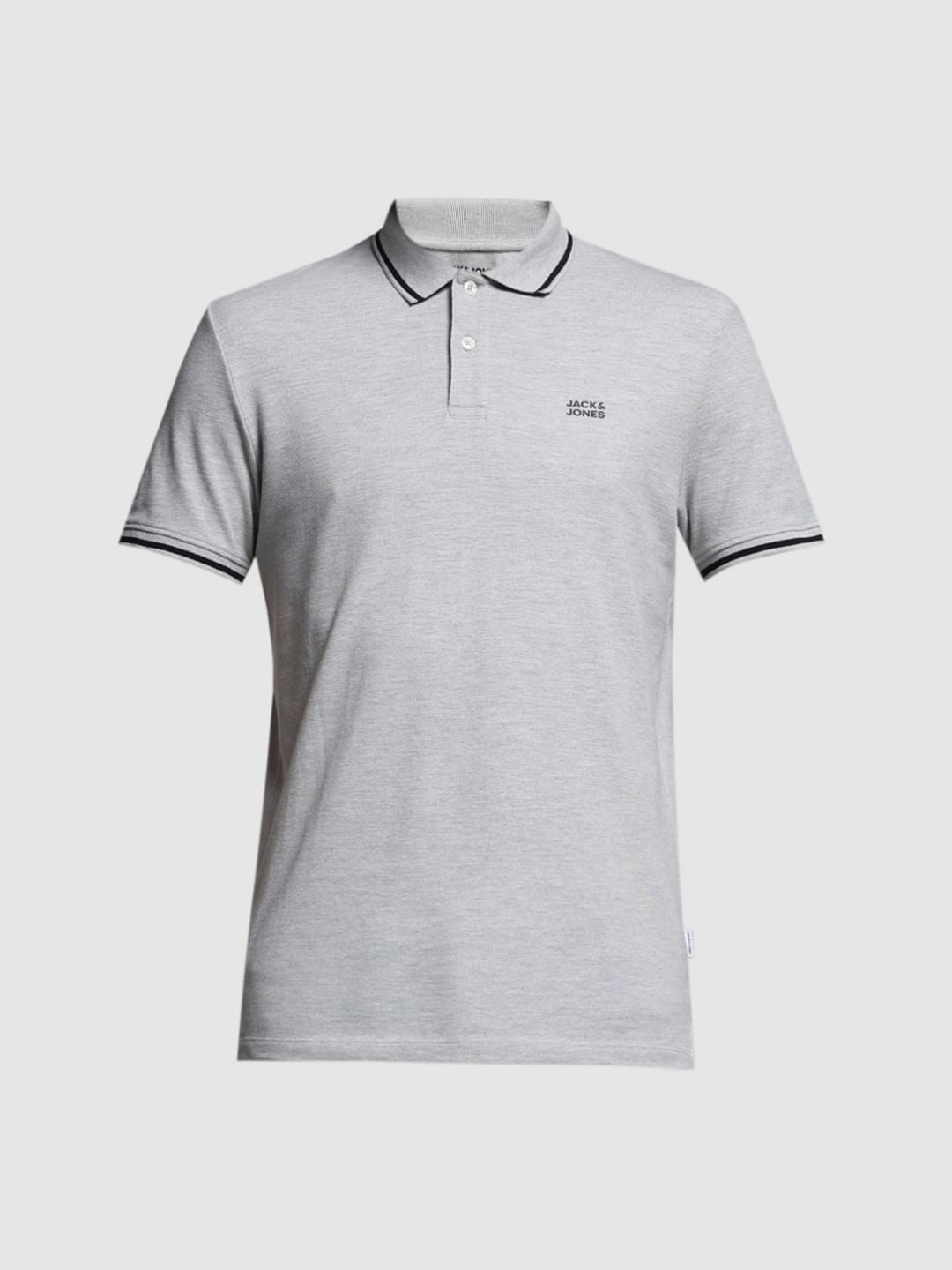 GREY POLO T-SHIRT