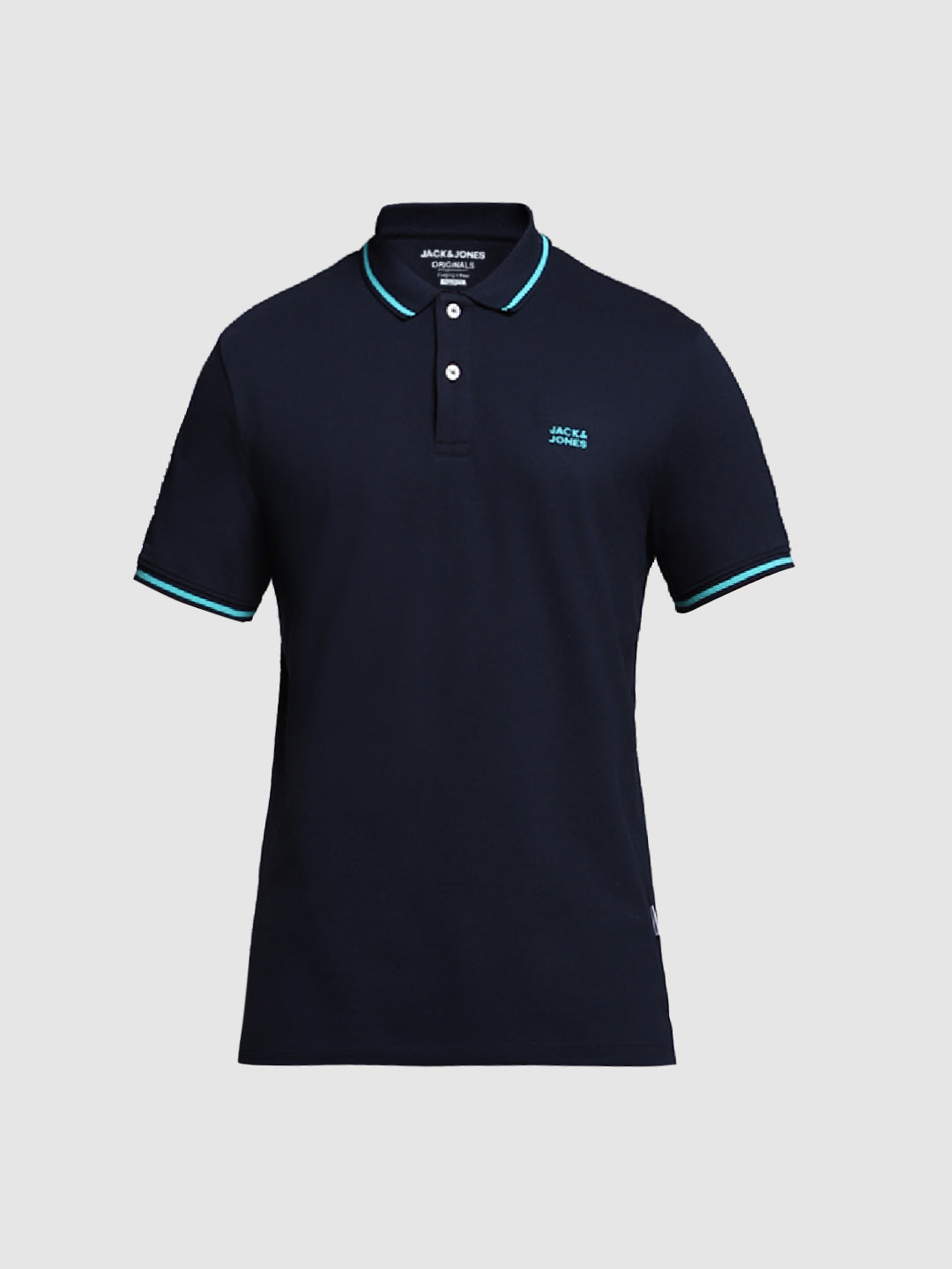 Navy Contrast Tipped Polo