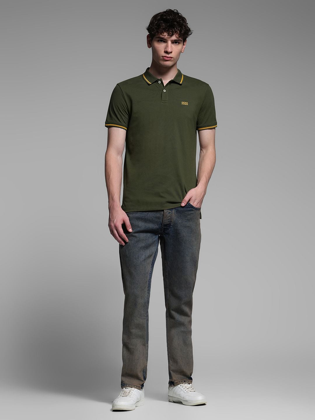 GREEN POLO T-SHIRT