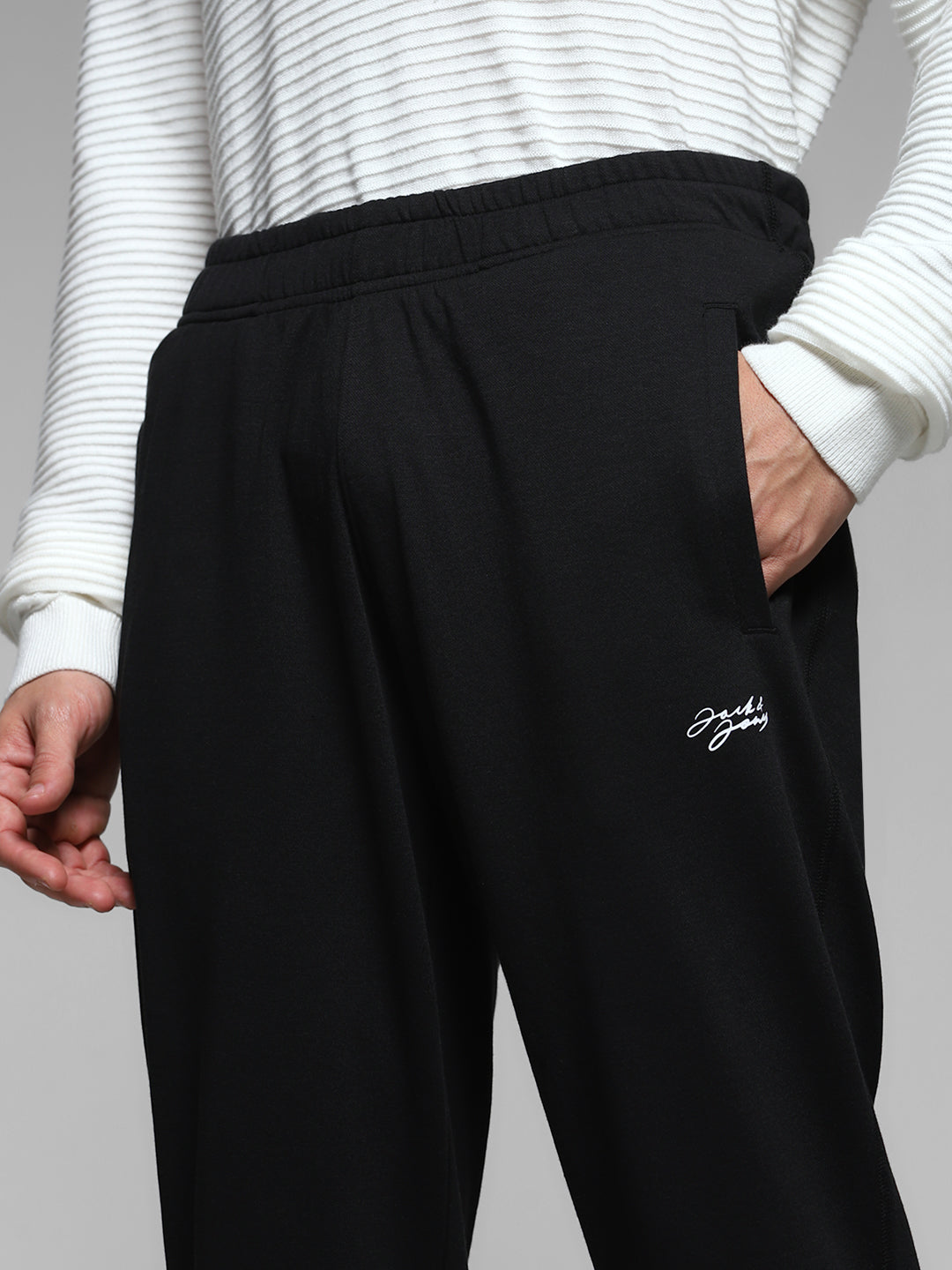 Black Regular Fit Trackpants