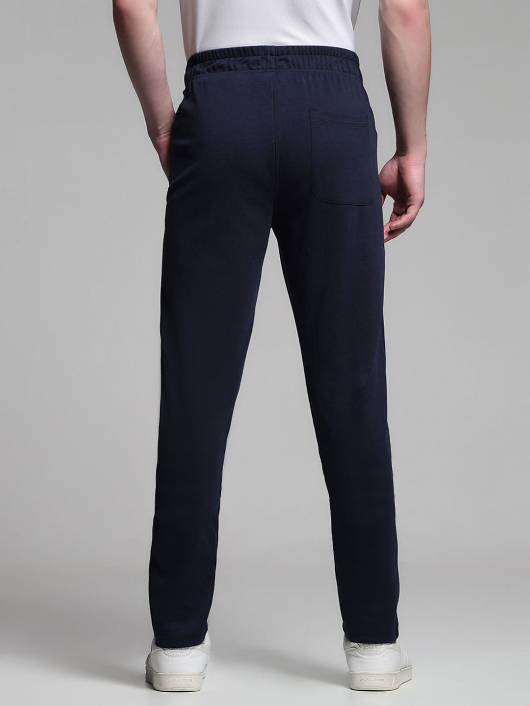 DARK BLUE LOGO PRINT TRACKPANT