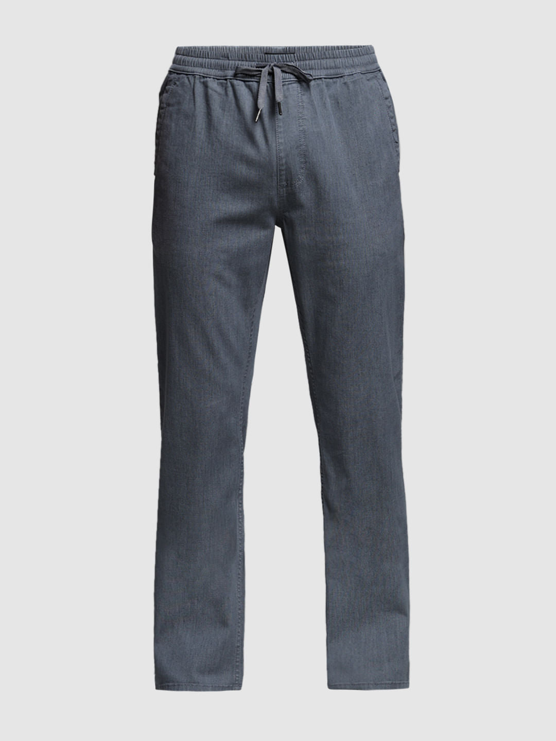 Grey High Rise Cliff Bootcut Jeans
