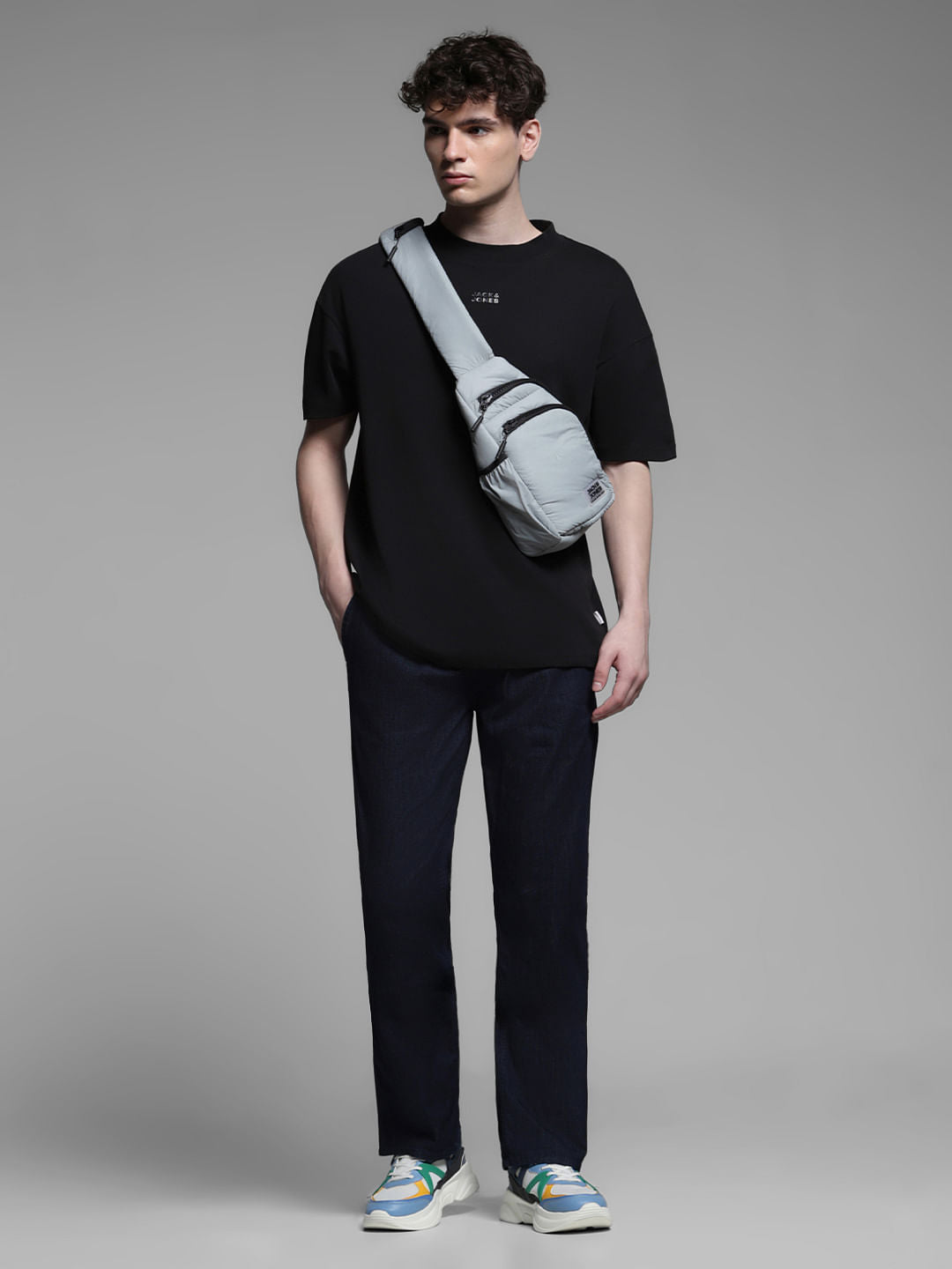 Dark Blue High Rise Cliff Bootcut Jeans