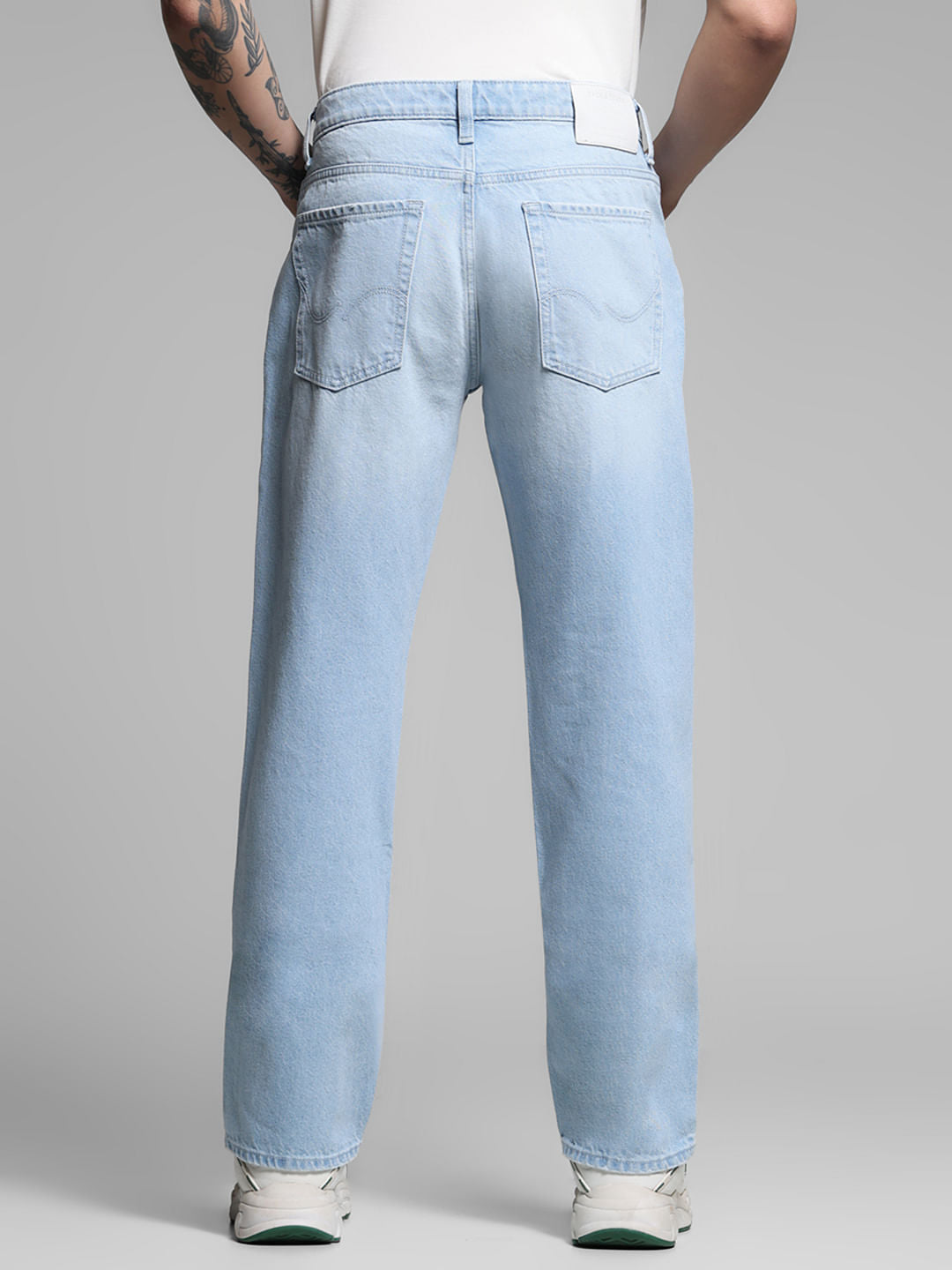 Light Blue Distressed Cliff Bootcut Jeans