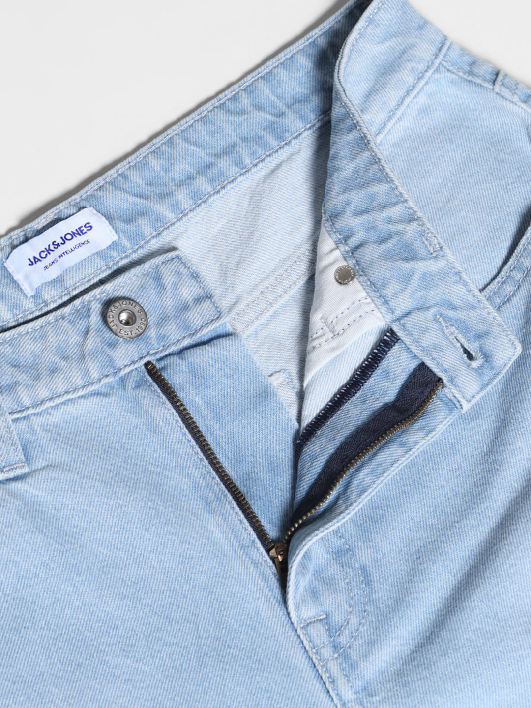 Light Blue Distressed Cliff Bootcut Jeans