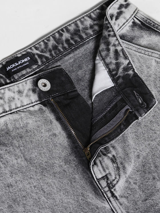 Grey Pocket Detail Dario Loose Fit Jeans