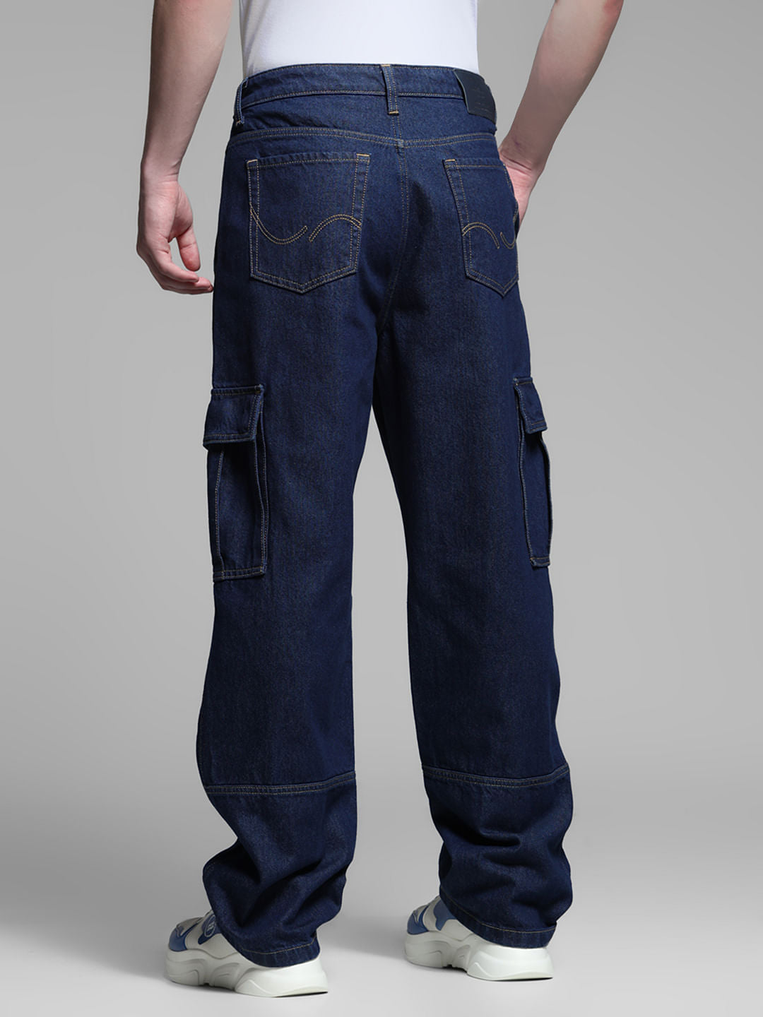 Dark Blue High Rise Anti Fit Jeans