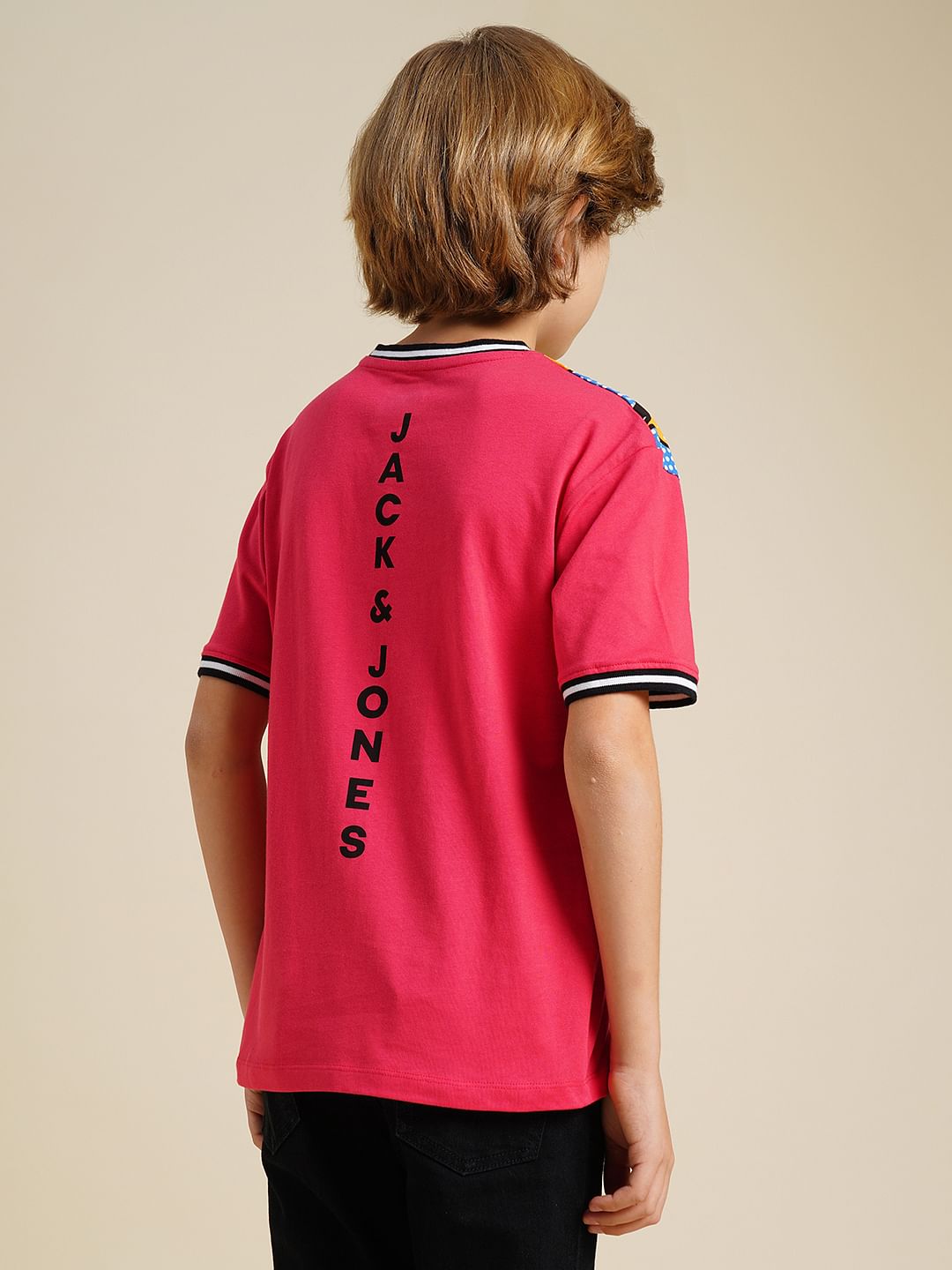 Boys Red Ninja Turtles Print T-shirt