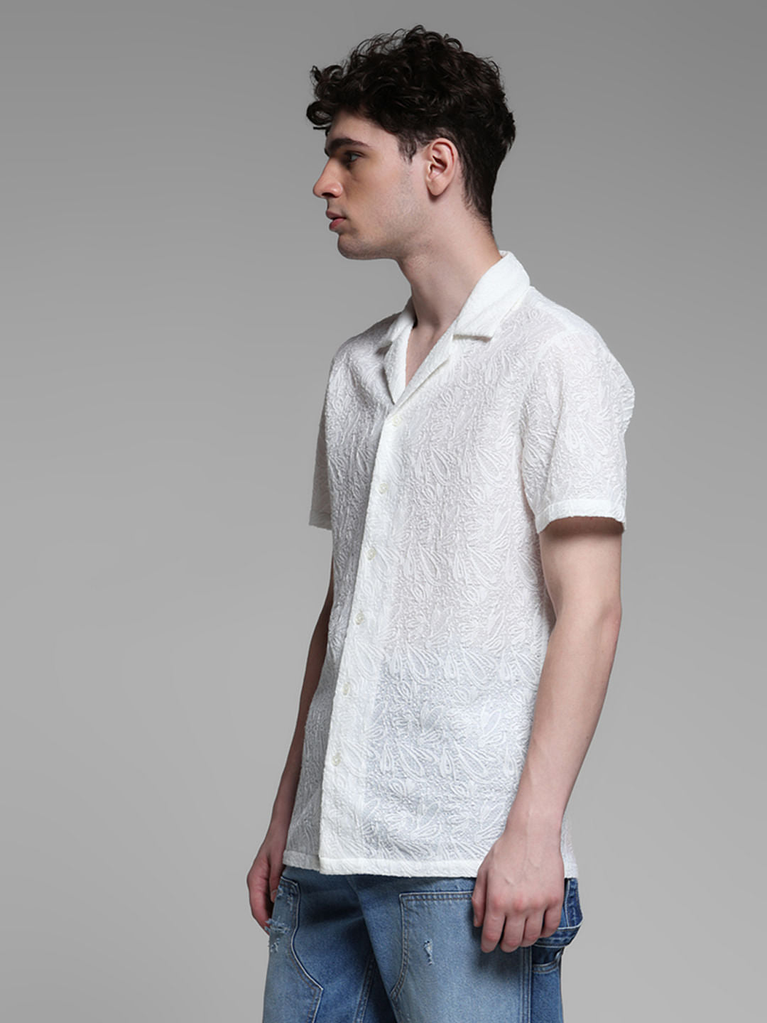 BLACK RESORT COLLOR SHIRT