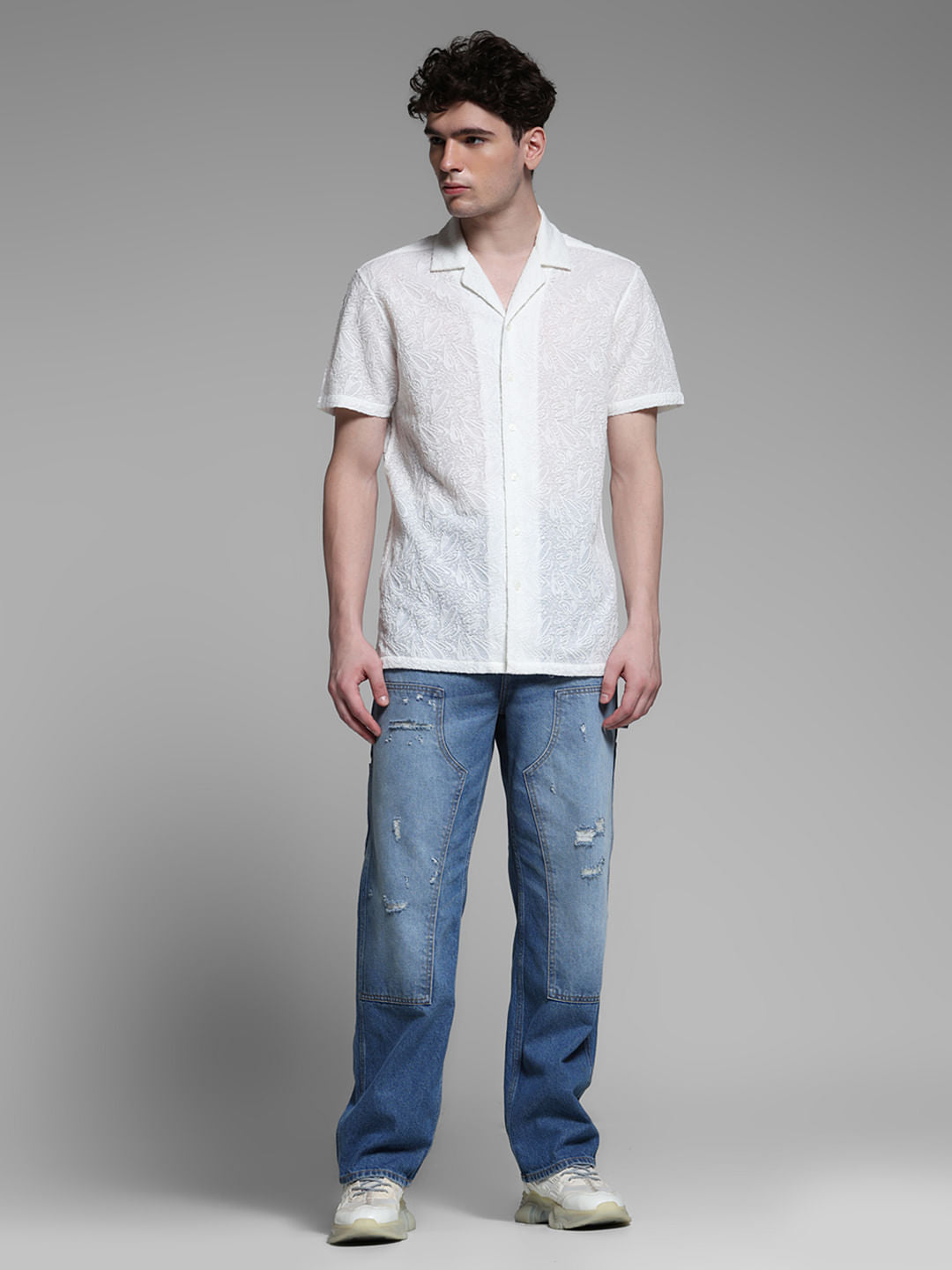 BLACK RESORT COLLOR SHIRT