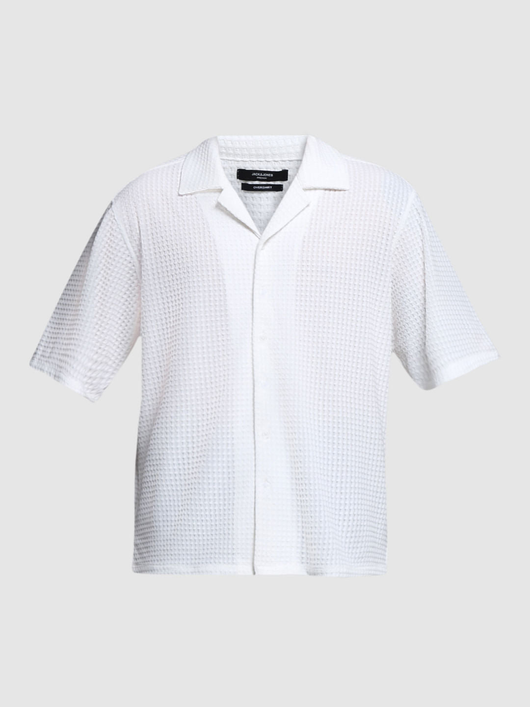 White Oversized Short Sleeves Shirt