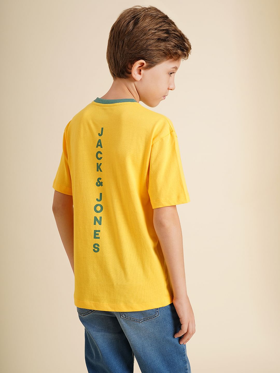 Boys Ninja Turtles Yellow Printed T-Shirt