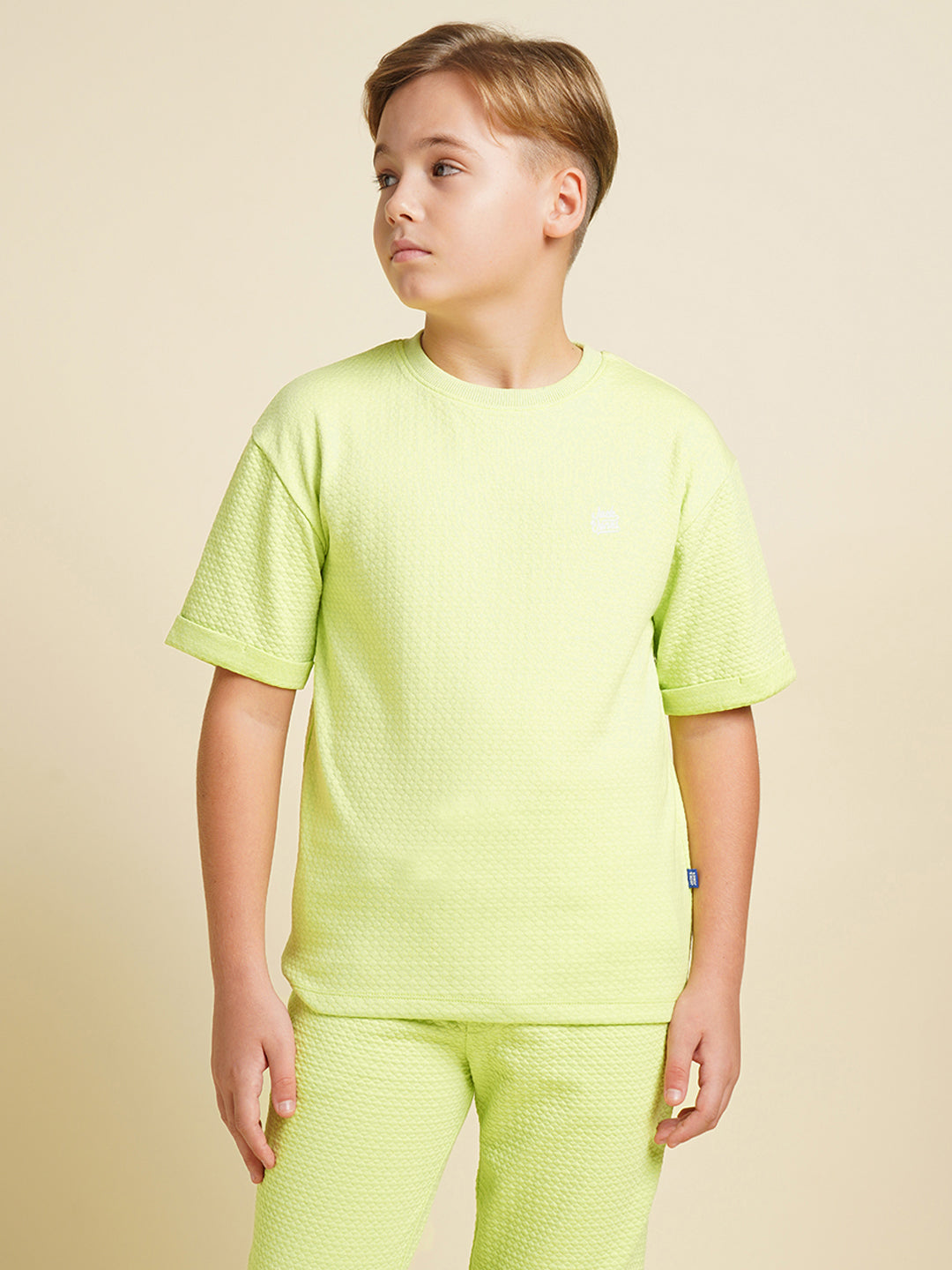 JUNIORS Green Jogger Textured Trousers