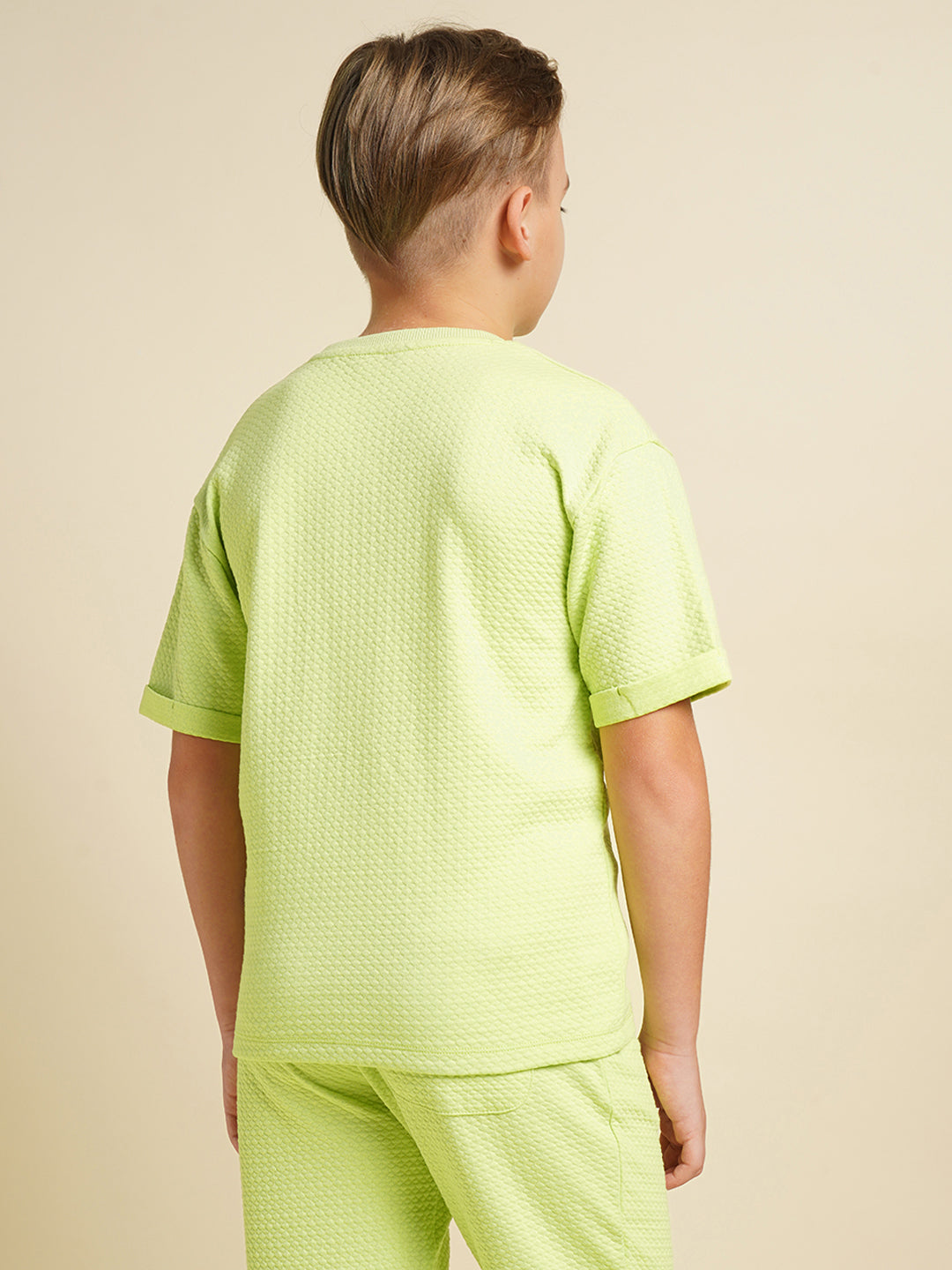 JUNIORS Green Jogger Textured Trousers