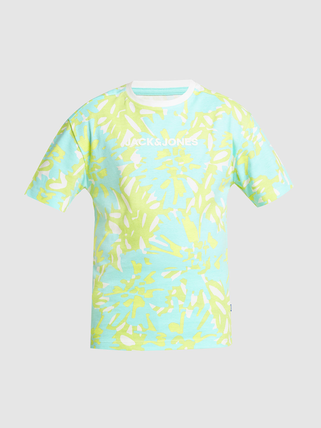 JACK&JONES JUNIOR Boys Blue Printed Co-ord Set T-shirt