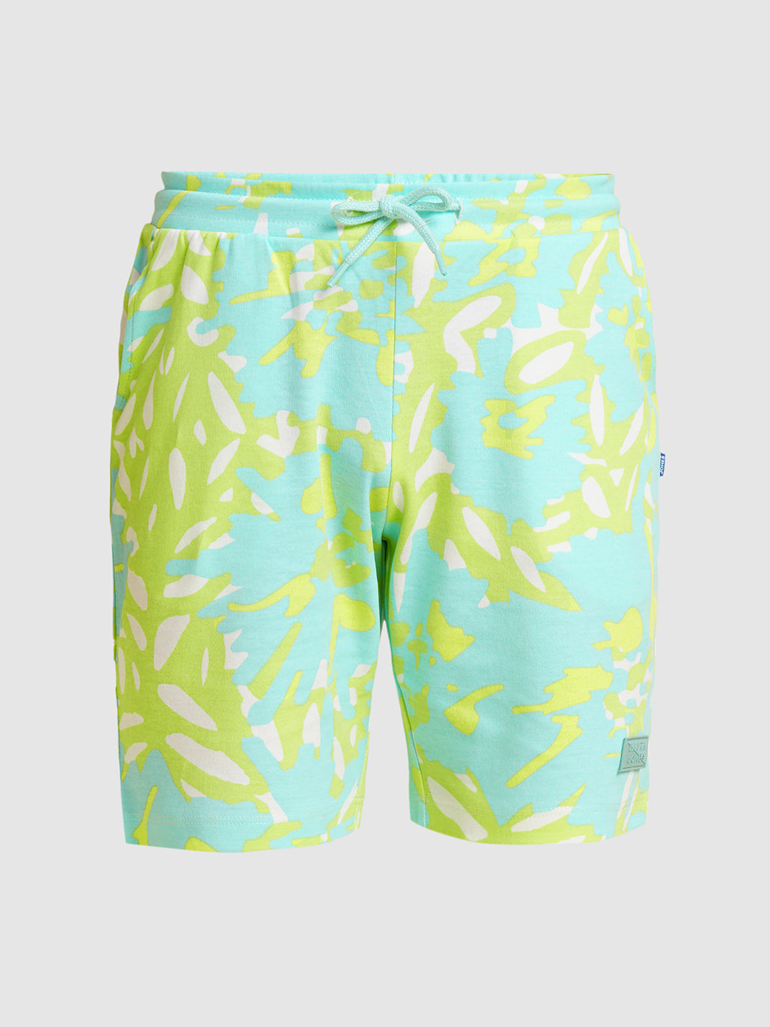 JACK&JONES JUNIOR Boys Blue Printed Co-ord Set Shorts