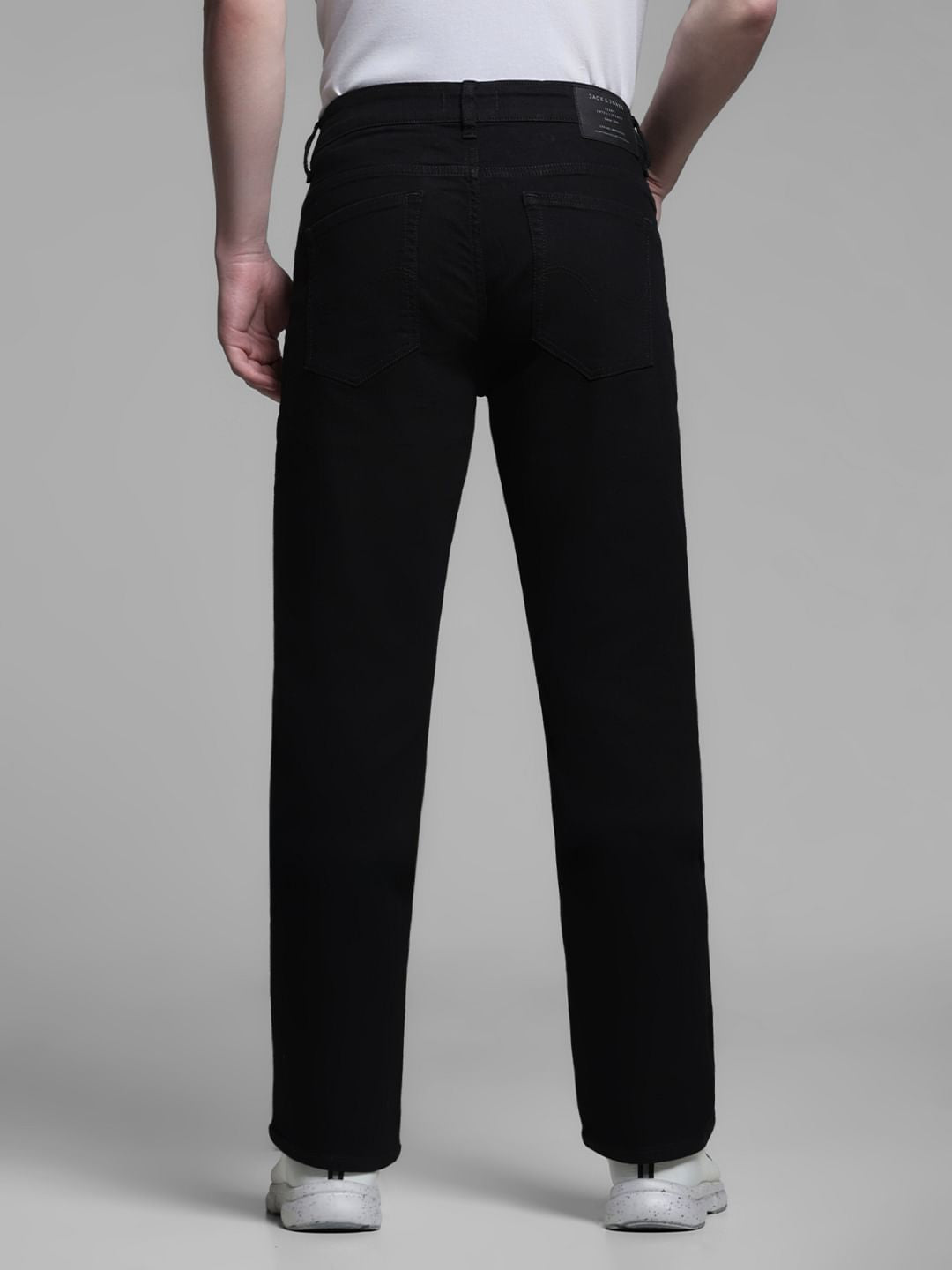 Black Low Rise Clark Regular Fit Jeans
