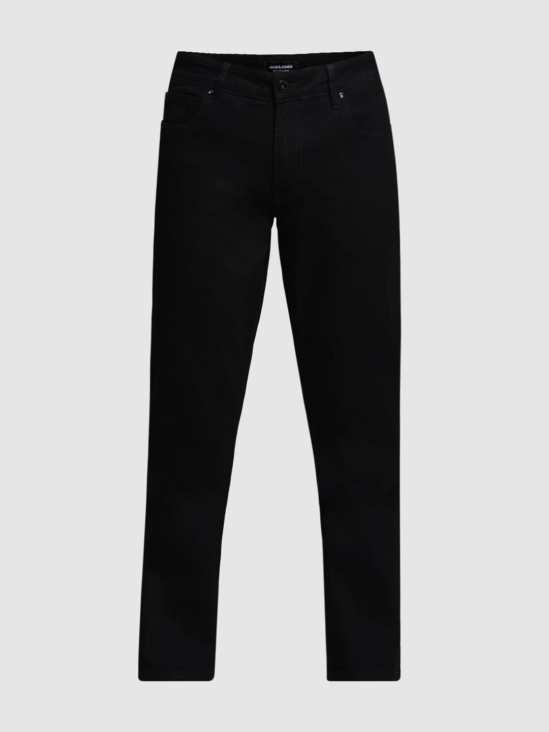 Black Low Rise Clark Regular Fit Jeans