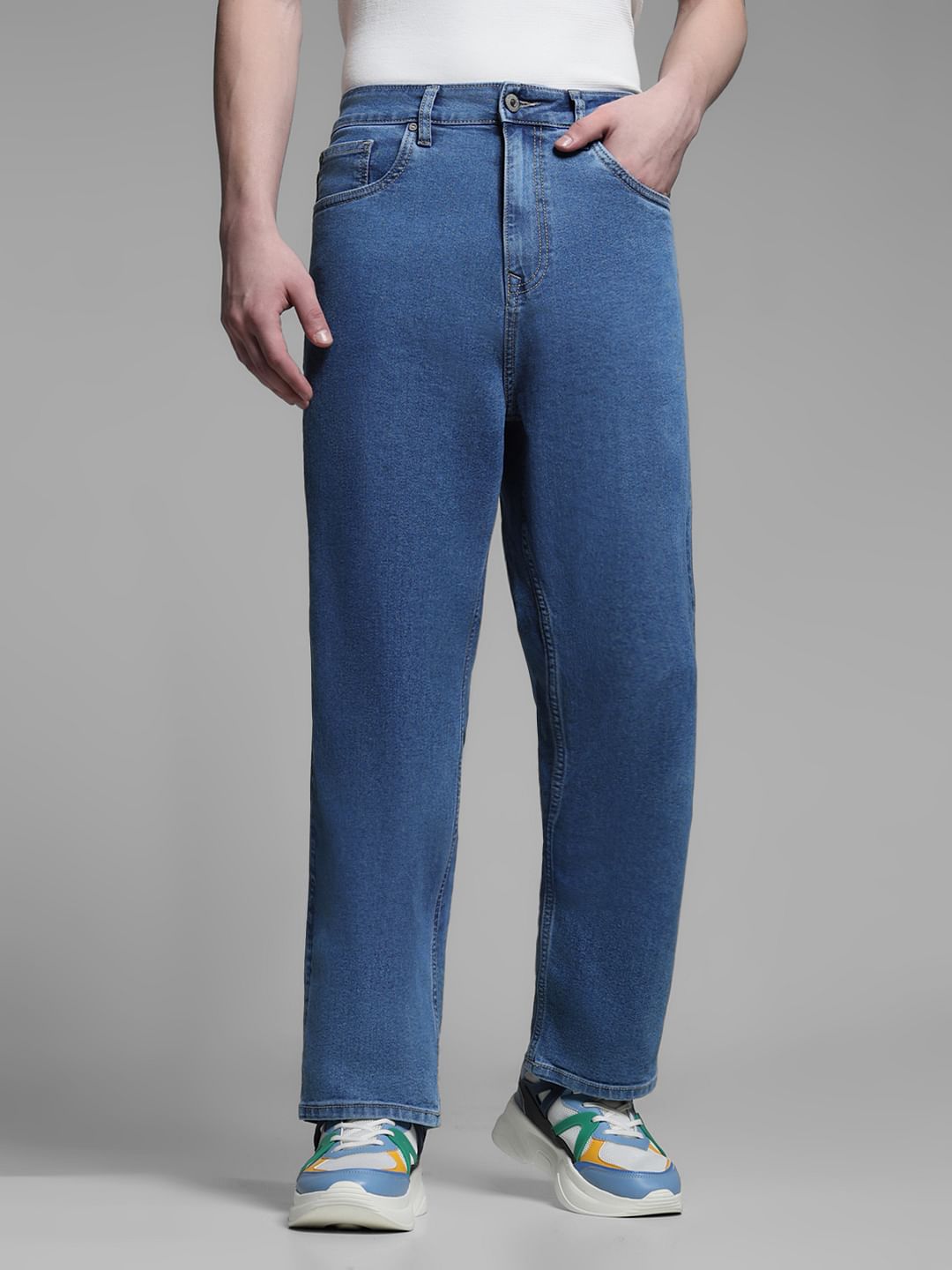 Light Blue High Rise Dario Loose Fit Jeans