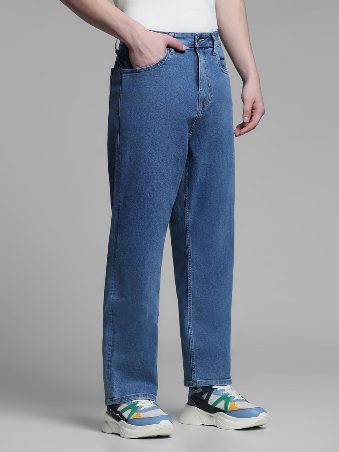 Light Blue High Rise Dario Loose Fit Jeans