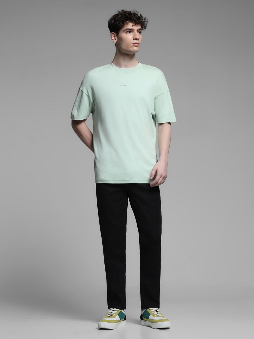 Black Low Rise Glenn Slim Fit Jeans