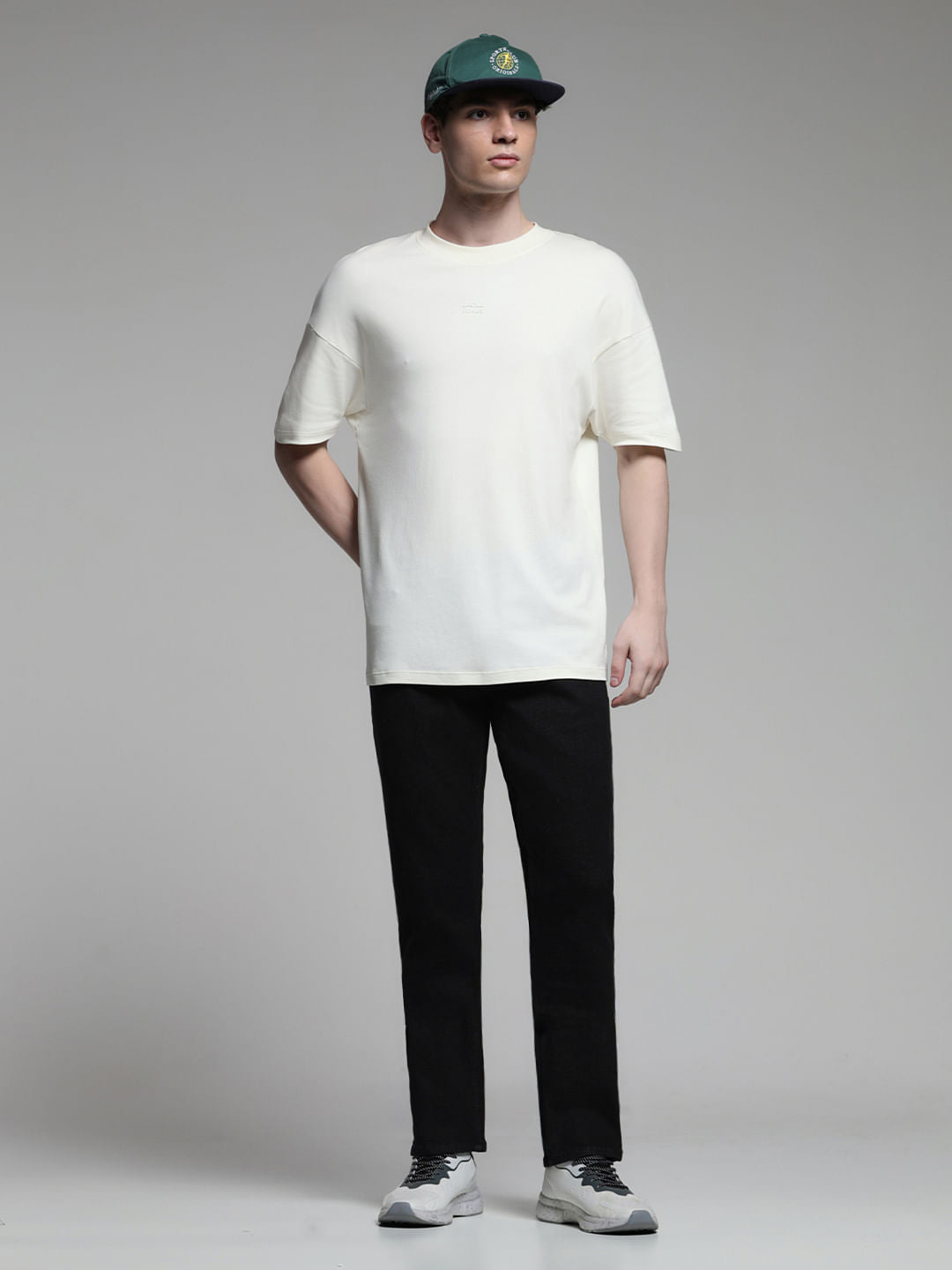 Black Low Rise Clark Regular Fit Jeans