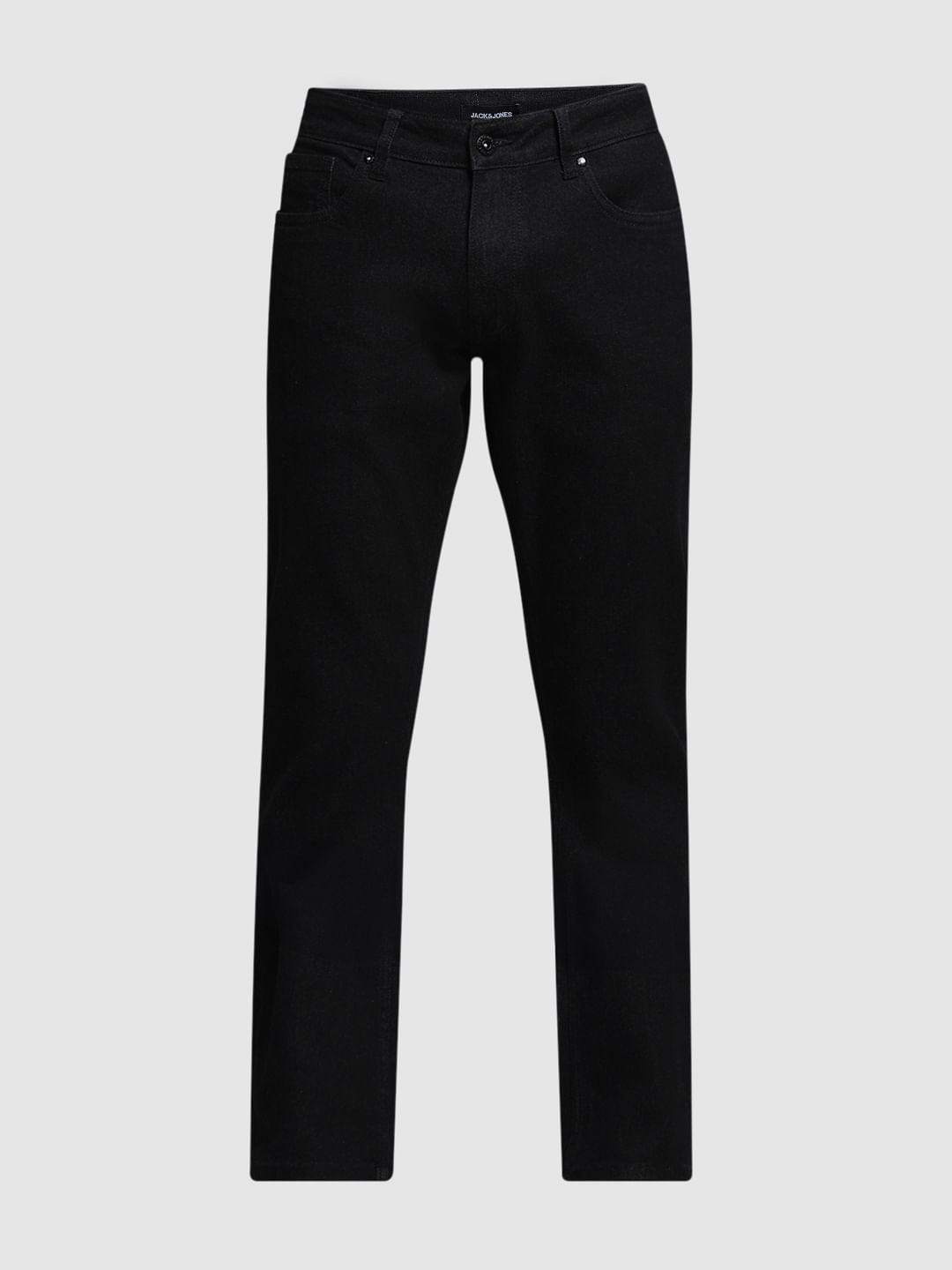 Black Low Rise Clark Regular Fit Jeans