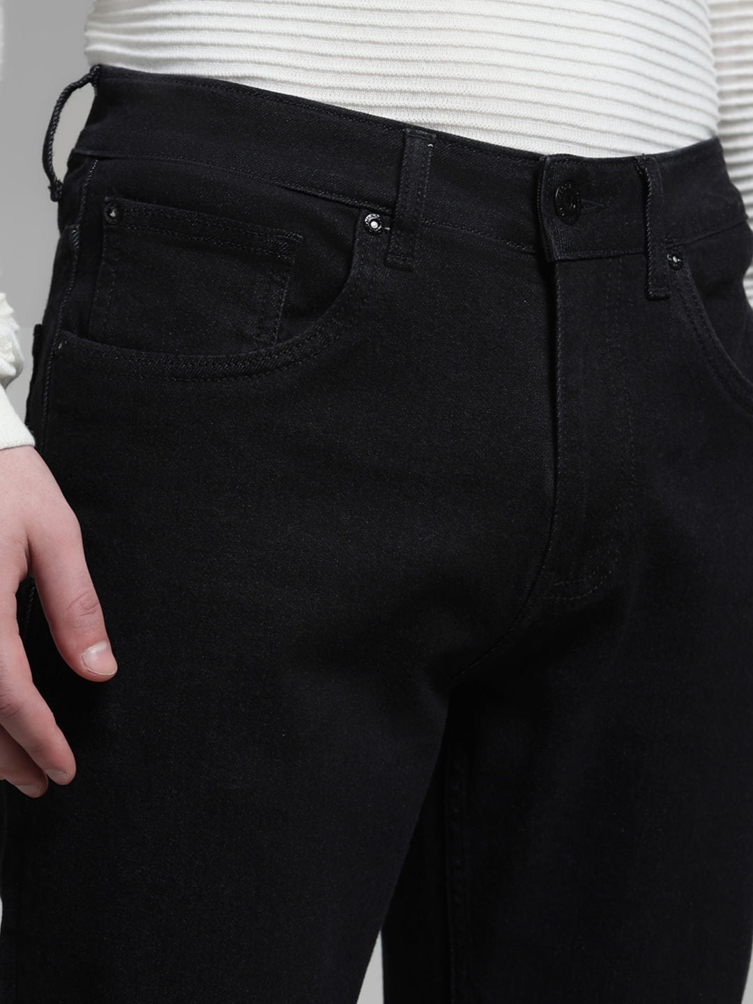 Black High Rise Bootcut Jeans