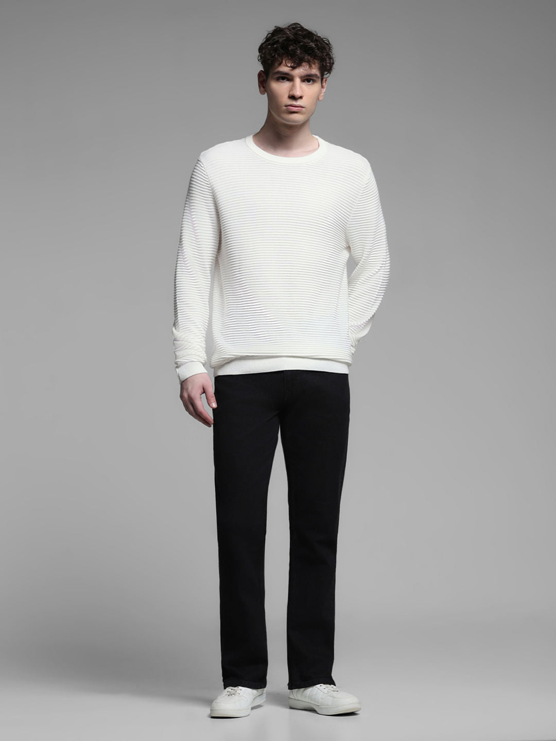 Black High Rise Bootcut Jeans