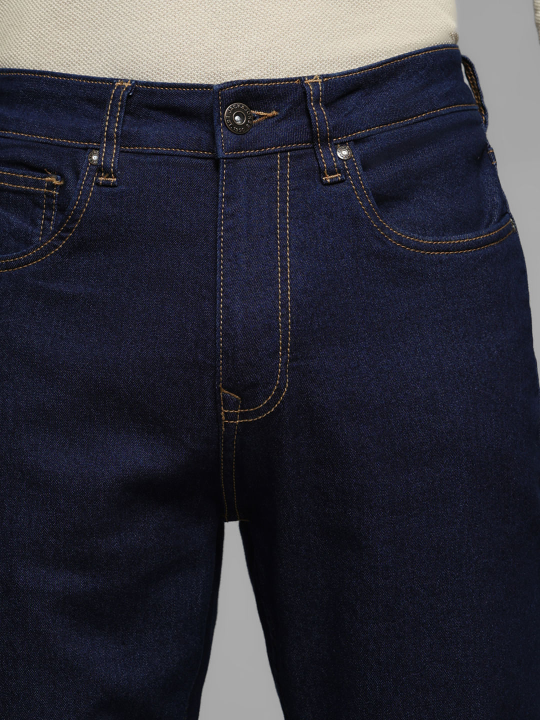 Dark Blue High Rise Bootcut Jeans
