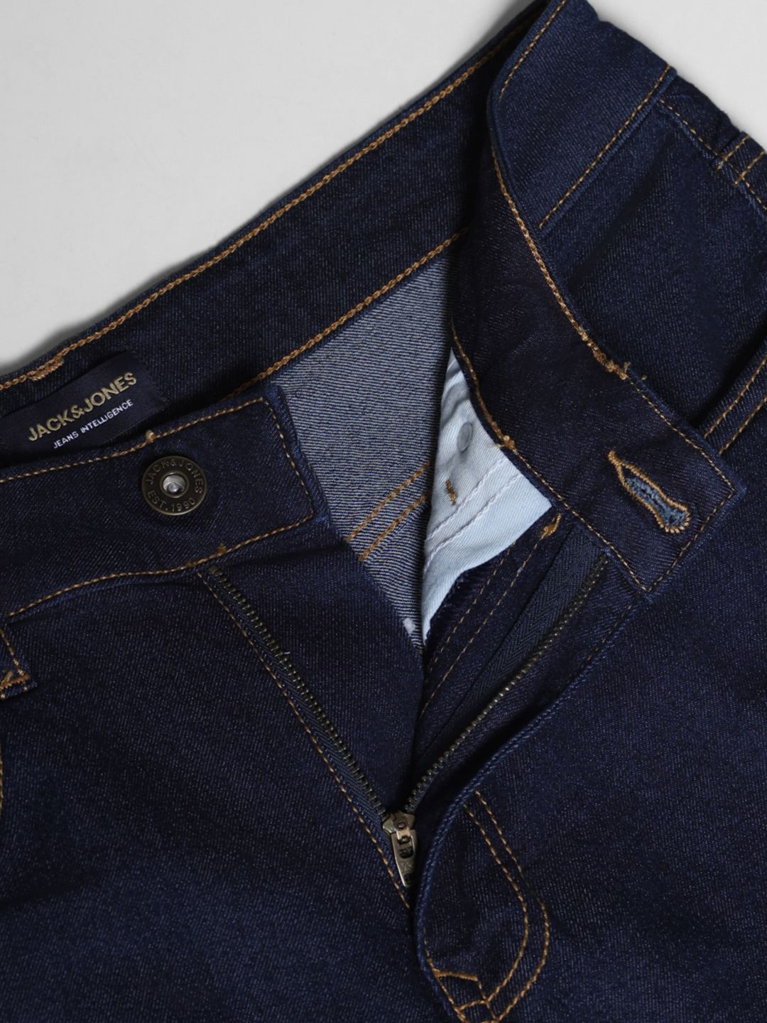 Dark Blue High Rise Bootcut Jeans