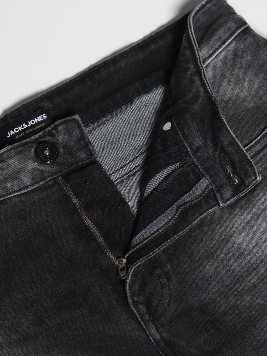 JACK&JONES Grey High Rise Ray Bootcut Jeans