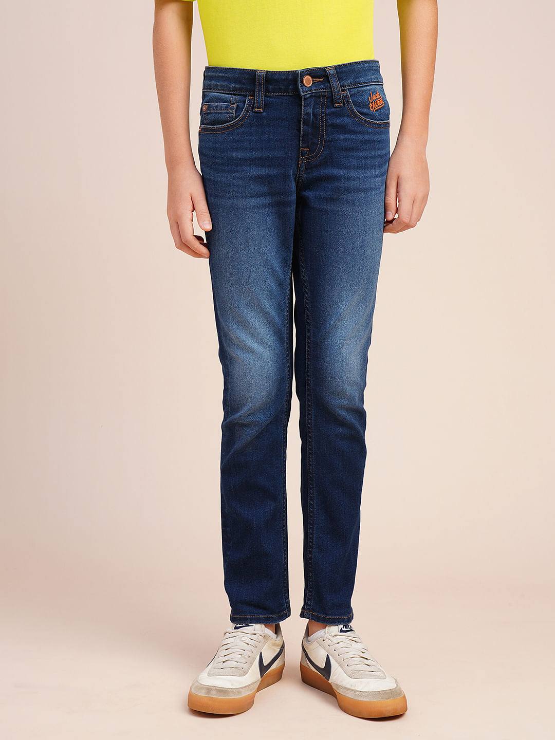 Boys Dark Blue Clark Regular Fit Jeans