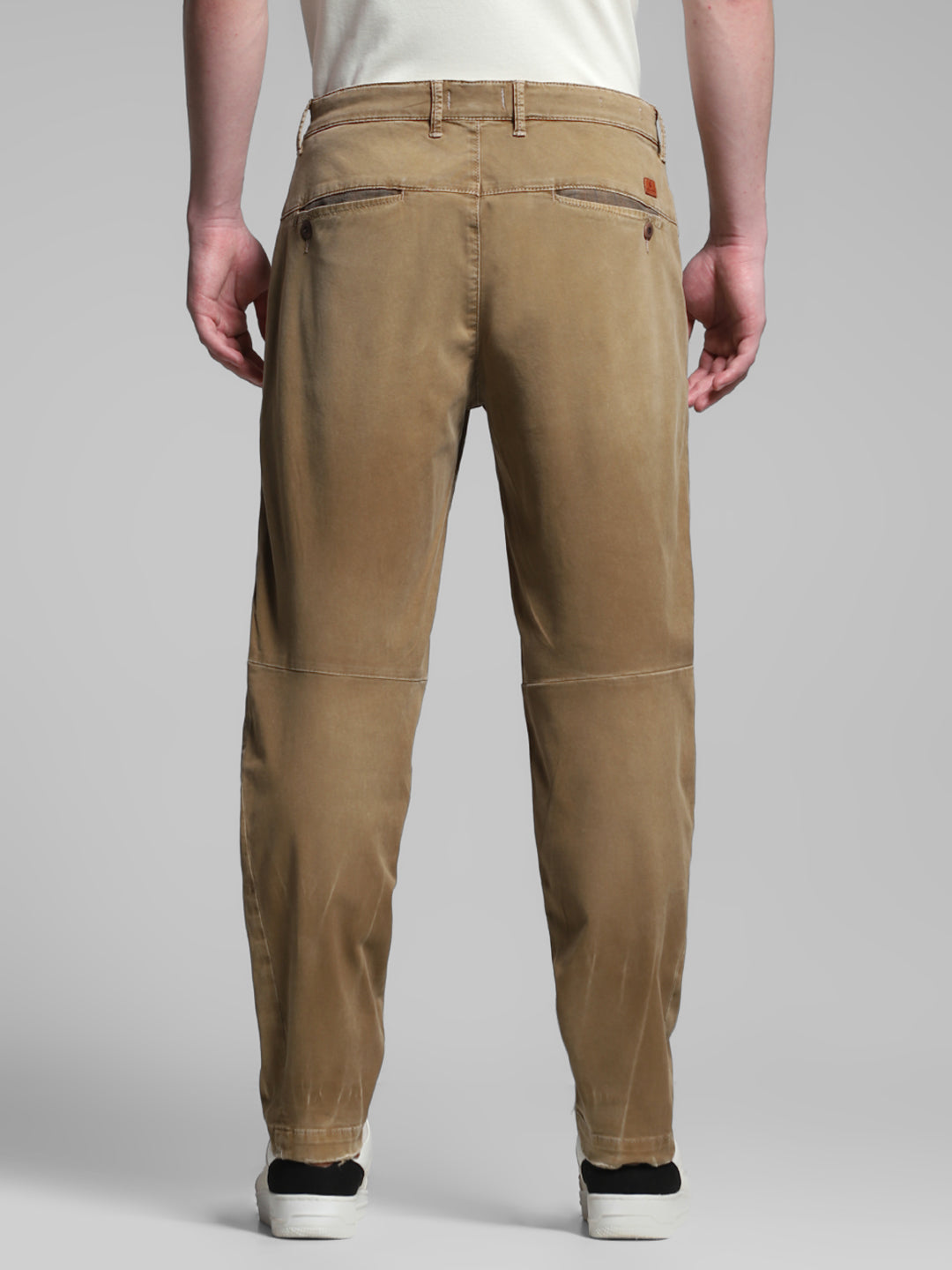 Brown Distressed Anti Fit Jeans