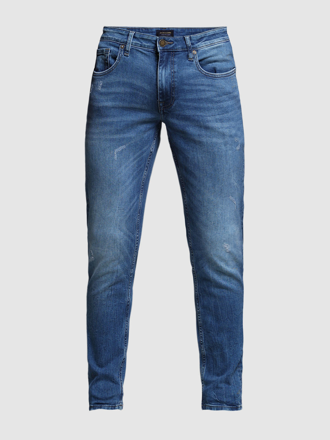 Washed Brak Slim Fit Jeans - Blue