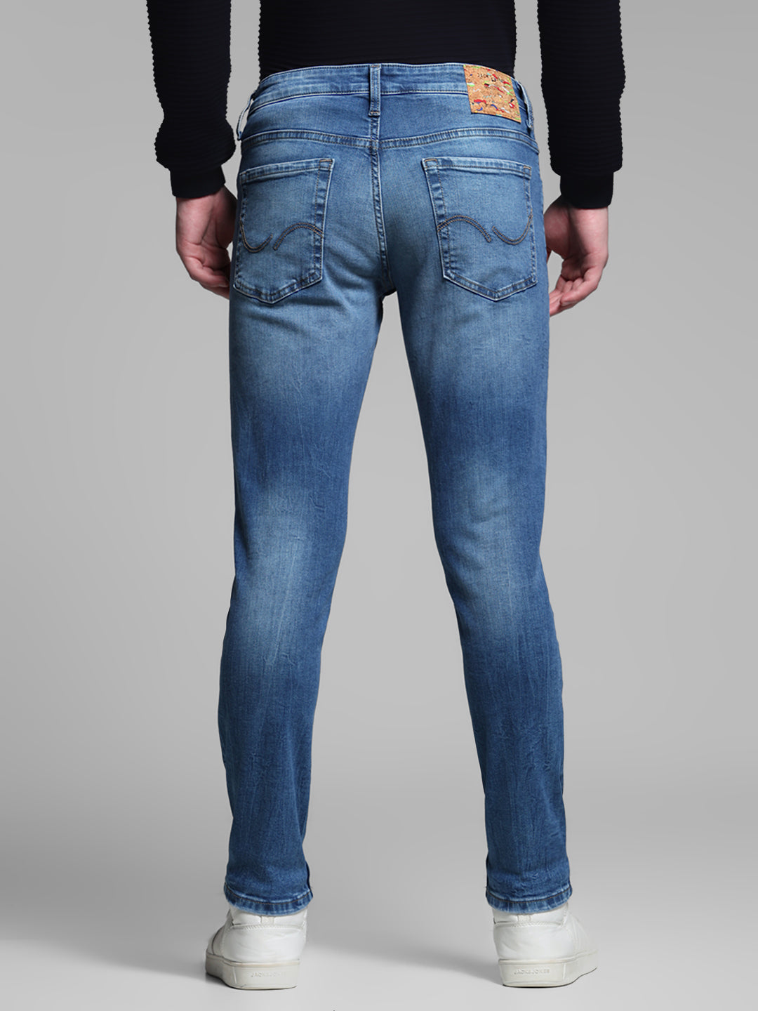 Washed Brak Slim Fit Jeans - Blue
