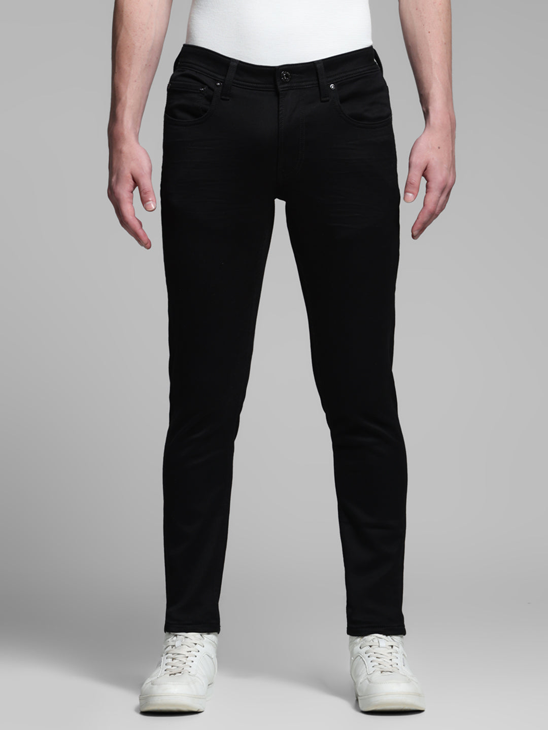 Washed Brak Slim Fit Jeans - Black