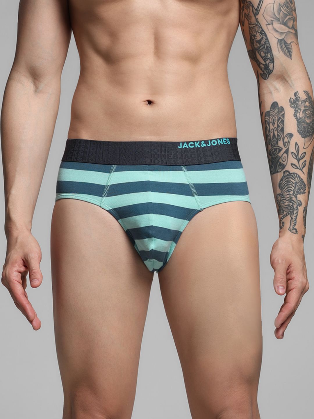 Pack Of 3 Rugby Striped Briefs
