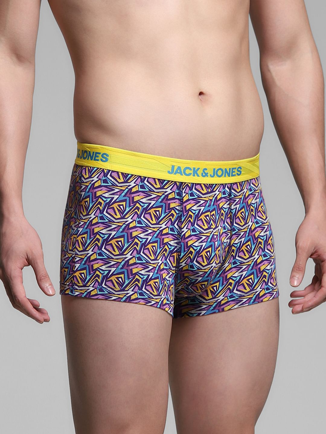 Blue Printed Trunks