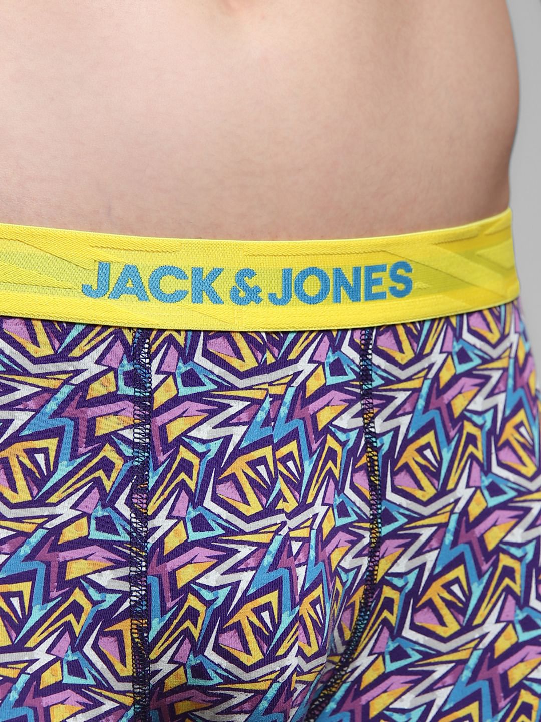 Blue Printed Trunks