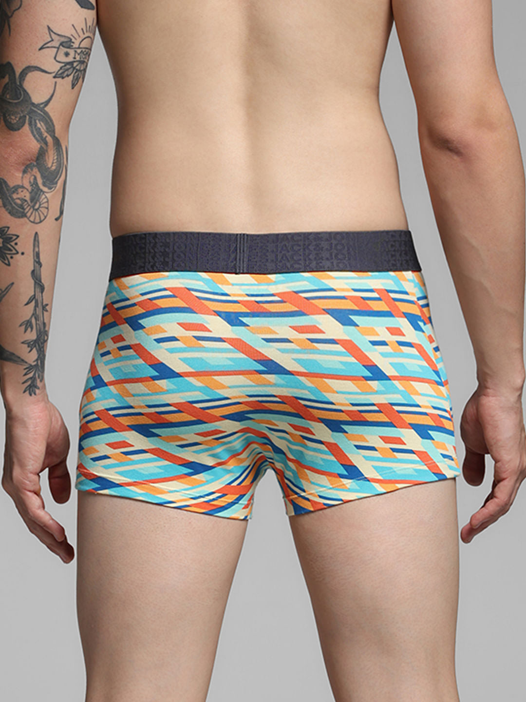 Pack of 2 Abstract Print Trunks