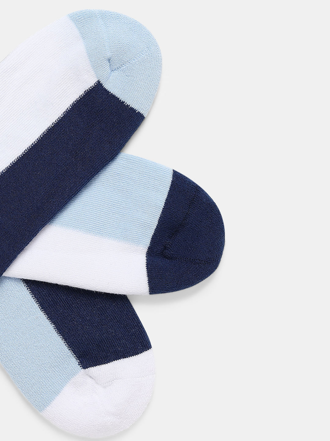 Pack Of 3 Colourblocked Ankle Length Socks