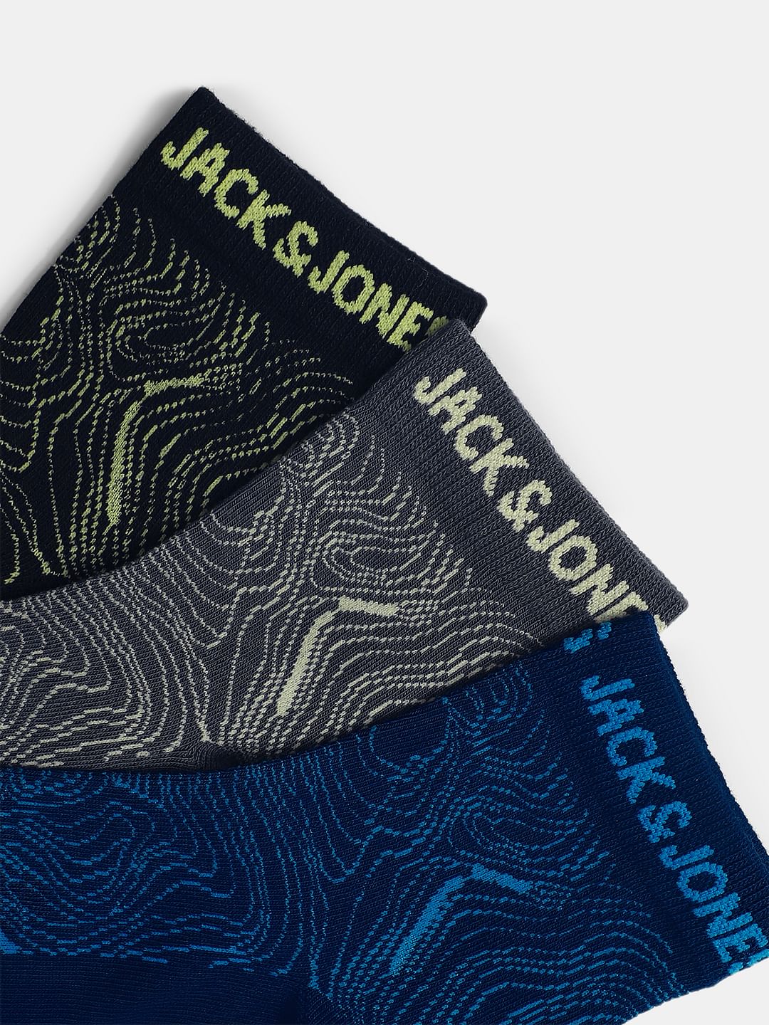 Pack Of 3 Printed Mid Length Socks