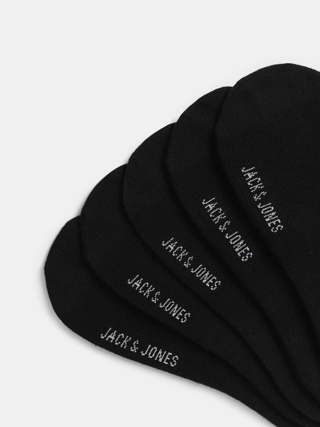 Pack of 5 Black No-Show Socks