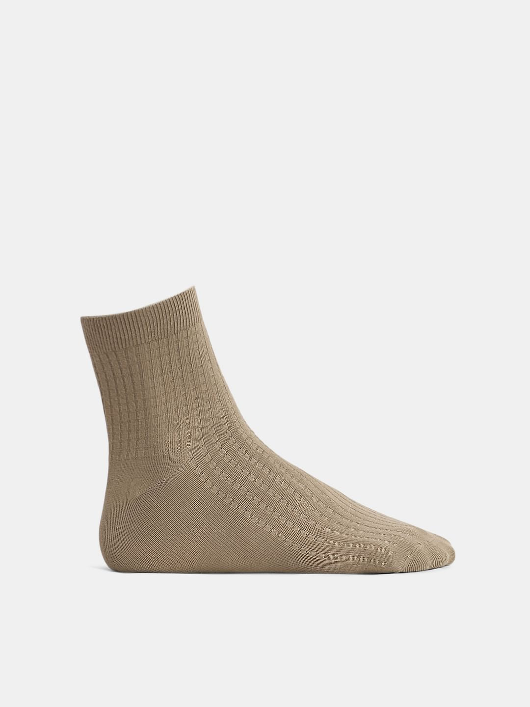 Pack Of 3 Waffle Knit Ankle Length Socks